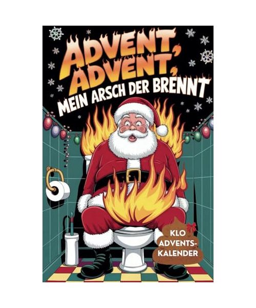 Klo Adventskalender 2024 – 24 Tage voller Spaß und Rätsel auf dem stillen Örtchen! Perfekt als lustiges Geschenk für die Adventszeit, Kacken im Advent, Adventskalender Männer