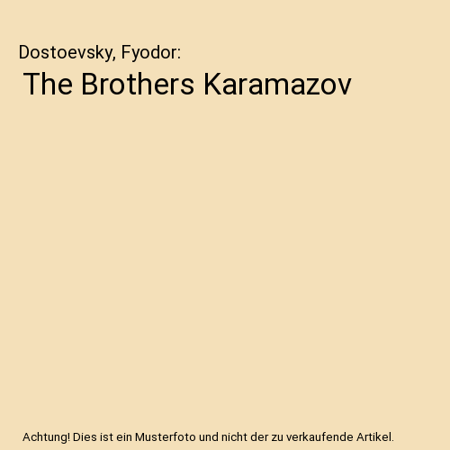 The Brothers Karamazov
