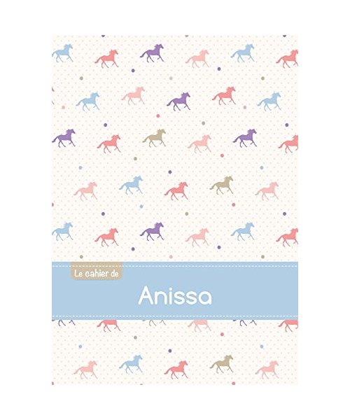 Le cahier d'Anissa - Blanc, 96p, A5 - Chevaux
