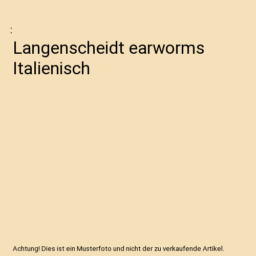 Langenscheidt earworms Italienisch