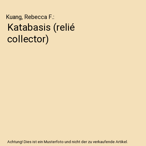 Katabasis (relié collector)