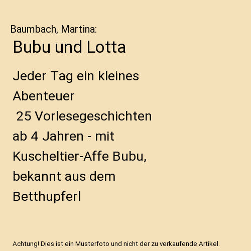 Bubu und Lotta