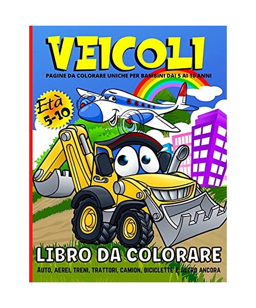 Libro Da Colorare Veicoli