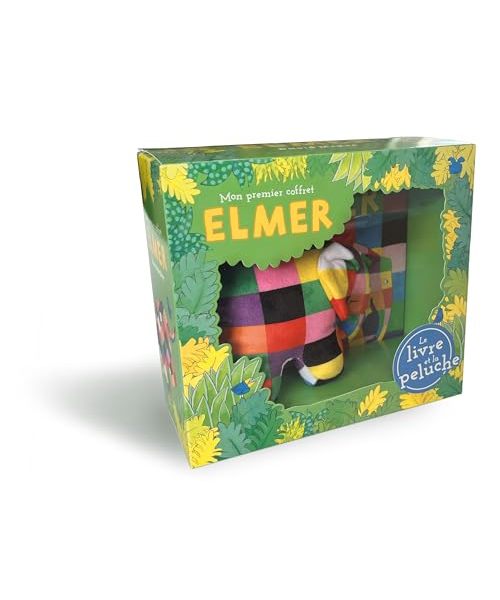 Mon premier coffret Elmer: Le livre et la peluche