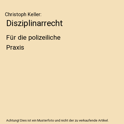 Disziplinarrecht