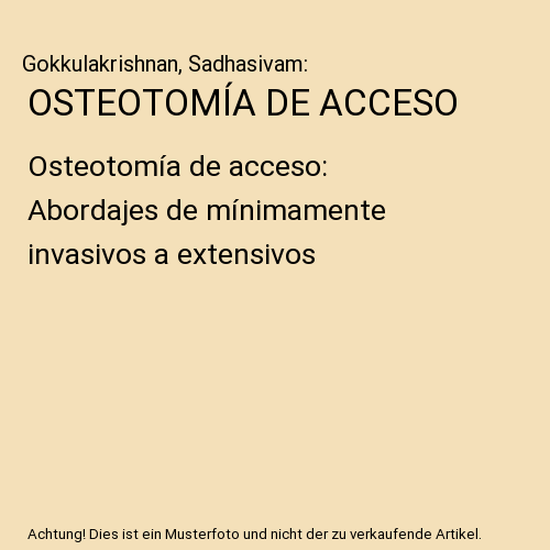 OSTEOTOMÍA DE ACCESO