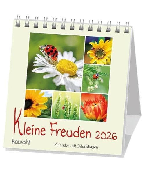 Kleine Freuden 2026: Aufstell-Kalender mit Bildcollagen