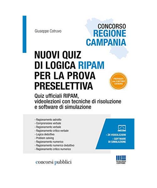 Concorso Regione Campania. Nuovi quiz di logica RIPAM per la prova preselettiva.