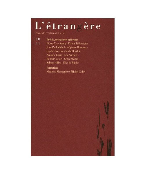 L'étrangère n° 10-11, Revue de création et d'essai.