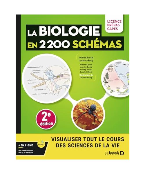 Biologie en 2200 schémas: Licence, prépas, Capes