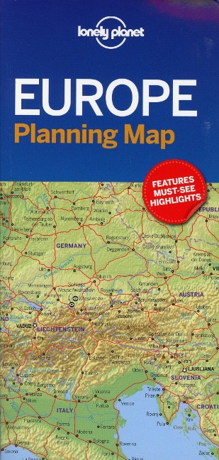 Lonely Planet Europe Planning Map