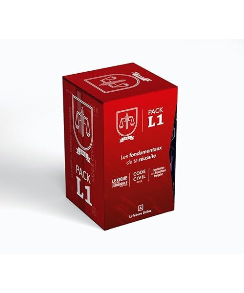 Pack L1 2026 : Code civil - Lexique des termes juridiques - Constitution de la République Fr. 24e: Pack L1 en 3 volumes : Code civil, Lexique des ... Avec 1 bloc note et 1 magazine Décodeur
