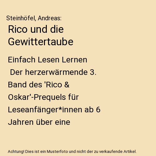 Rico und die Gewittertaube