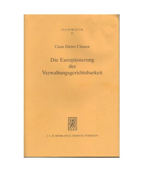 Die Europäisierung der Verwaltungsgerichtsbarkeit