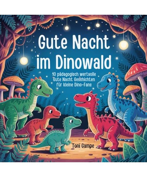 Gute Nacht im Dinowald: 10 pädagogisch wertvolle Gute Nacht Geschichten für kleine Dino-Fans