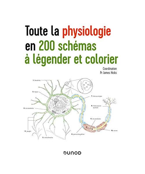 Toute la physiologie en 200 schémas à légender et colorier