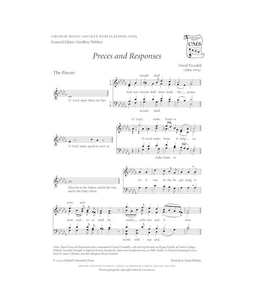 Preces & Responses (Church Music Society)