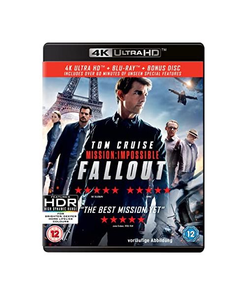 Mission: Impossible - Fallout (4KUltra-HD + Blu-ray + Bonus Disc) [2018] [Region Free]