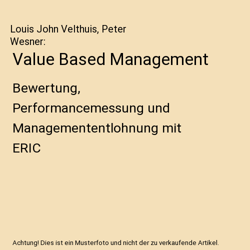Value Based Management