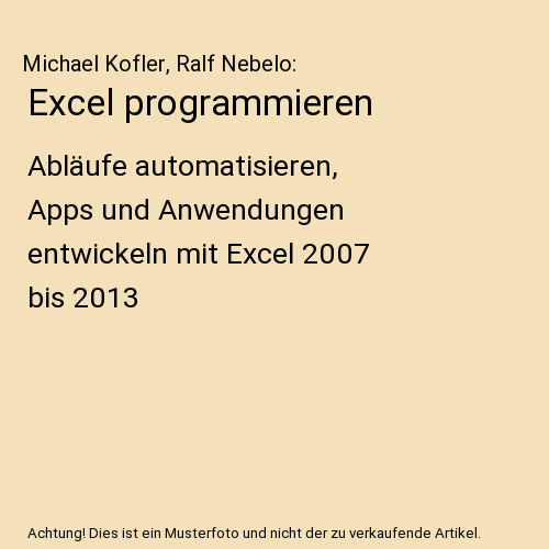 Excel programmieren