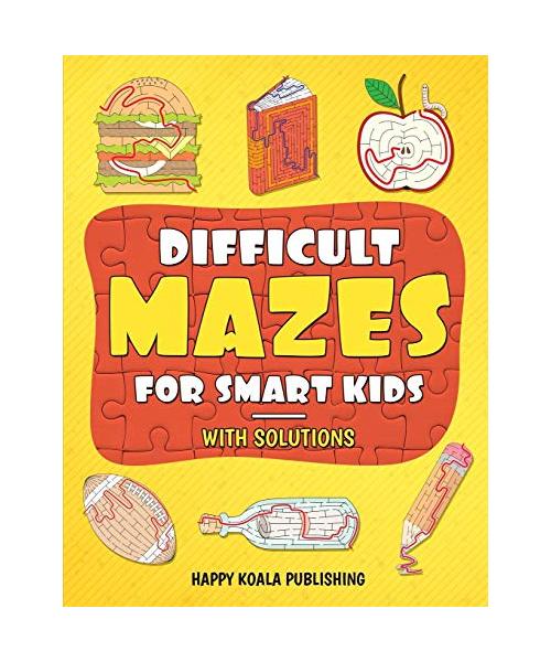 Difficult Mazes for Smart Kids: Let your kids improve logical and concentration skills while having fun