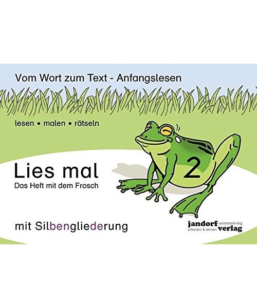 Lies mal 2 (mit Silbengliederung) - Das Heft mit dem Frosch