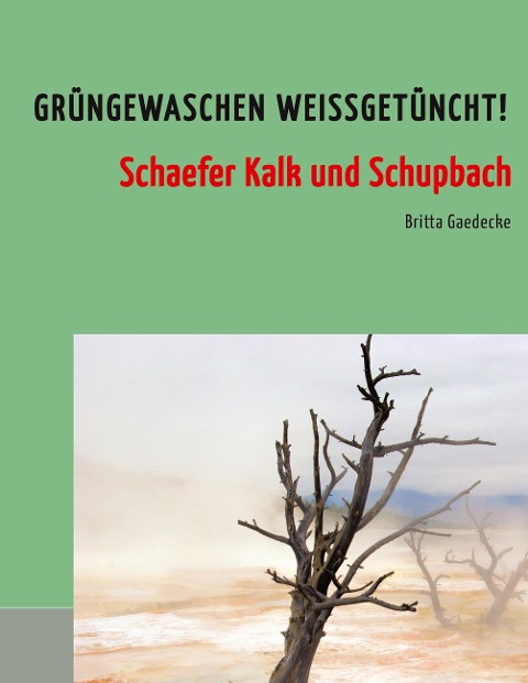 Grüngewaschen weißgetüncht!: Schaefer Kalk und Schupbach