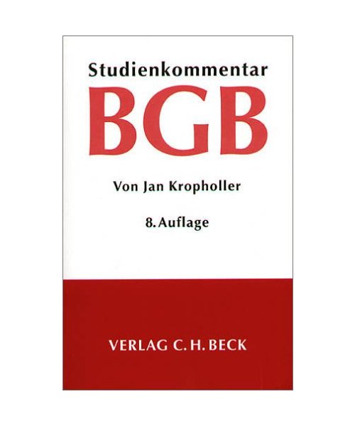 Studienkommentar BGB.