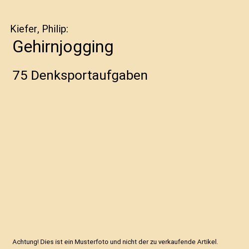 Gehirnjogging