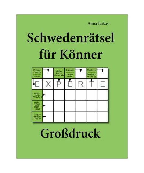 Schwedenrätsel für Könner Großdruck
