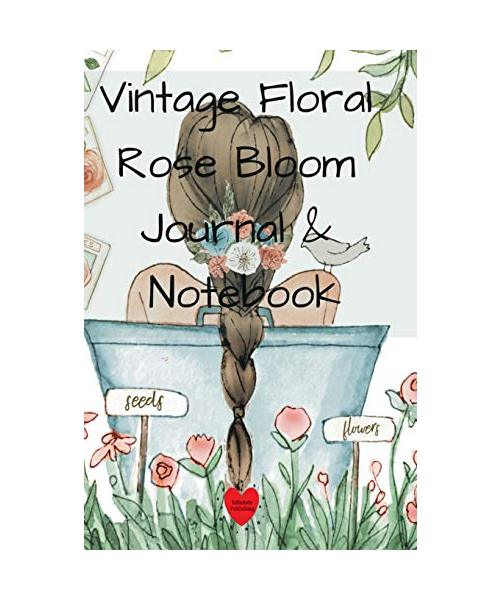 Vintage Floral Rose Bloom Journal & Notebook
