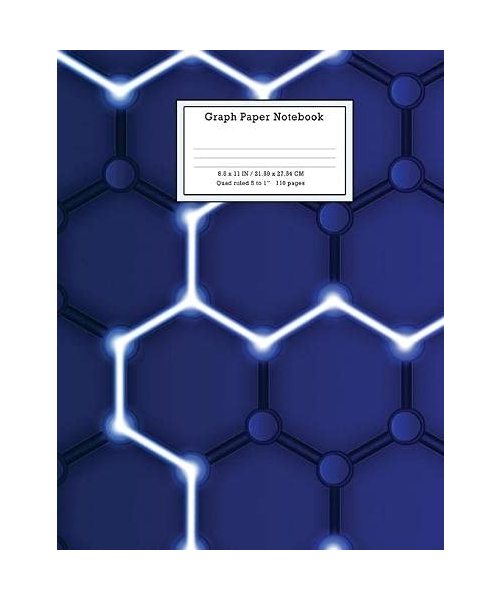 Graph Paper Notebook Grid Paper Notebook 110 Sheets Large 8.5 x 11 Quad Ruled 5x5