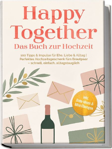 Happy Together - Das Buch zur Hochzeit: 100 Tipps & Impulse für Ehe, Liebe & Alltag | Perfektes Hochzeitsgeschenk fürs Brautpaar - schnell, einfach, alltagstauglich - inkl. Date-Ideen & Mini-Übunge