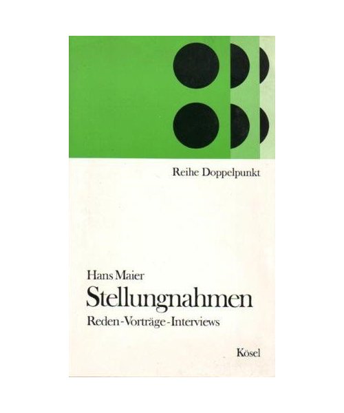 Stellungnahmen. Reden, Vorträge, Interviews