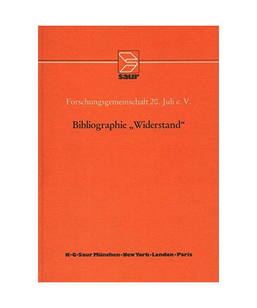 Bibliographie "Widerstand"