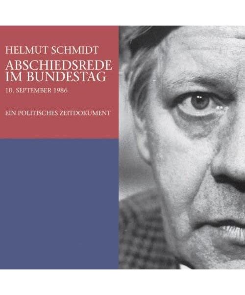 Abschiedsrede im Bundestag. 2 CDs