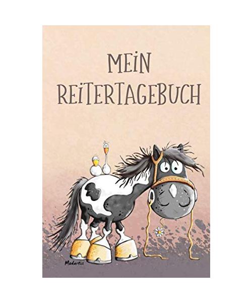 Mein Reitertagebuch: Übersichtliches Gute Laune Trainingsbuch für Pferdehalter und Reitbeteiligung , ca. A5, 110 Seiten, SW. Journal für das tägliche ... Termine, Futterplan und Platz für Notizen.