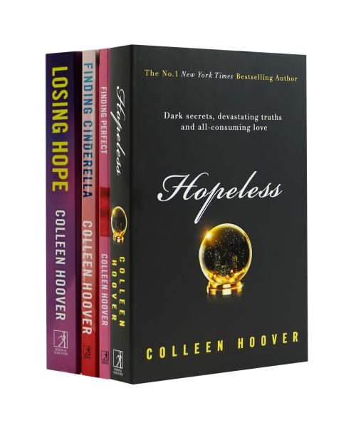 Hopeless Series By Colleen Hoover 4 Books Collection Set (Losing Hope, Finding Cinderella, Hopeless & Finding Perfect)