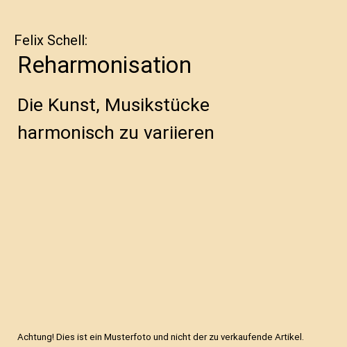Reharmonisation