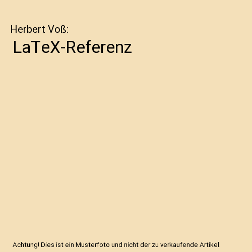 LaTeX-Referenz