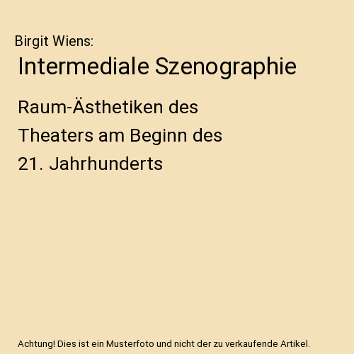 Intermediale Szenographie