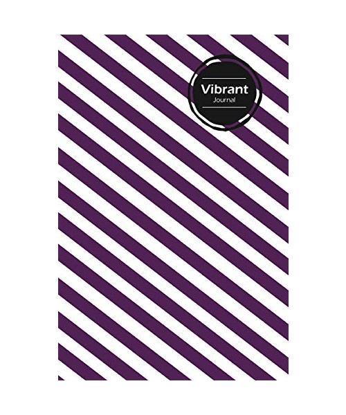 Vibrant Lifestyle Journal, Creative Write-in Notebook, Dotted Lines, Wide Ruled Medium Size (A5), 6 x 9 Inch (Purple)