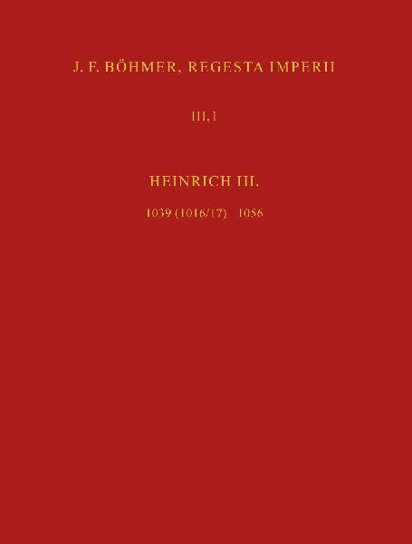 J. F. Böhmer, Regesta Imperii