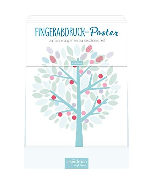 Display Fingerabdruck-Poster Zur Kommunion. Mit 10 Ex
