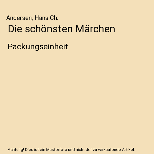 Die schönsten Märchen: Packungseinheit
