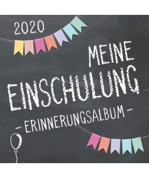Meine Einschulung 2020 Erinnerungsalbum zum Schulanfang für Mädchen und Jungen: Gästebuch & Fotoalbum als Geschenk für die Schultüte zum ersten Schultag