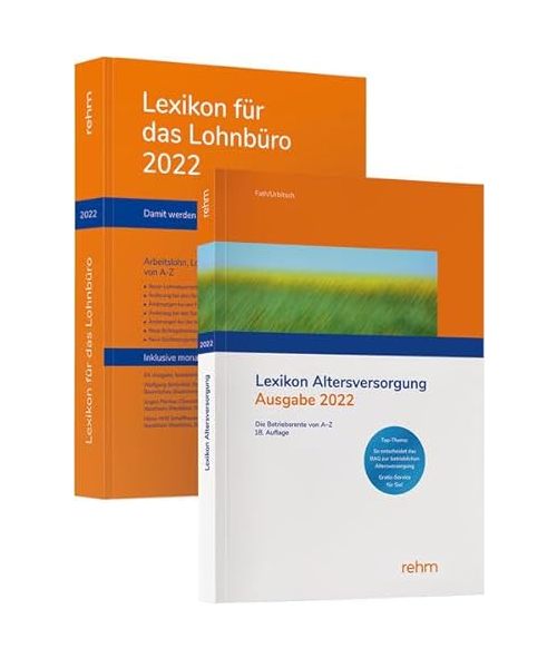 Buchpaket Lexikon für das Lohnbüro und Lexikon Altersversorgung 2022