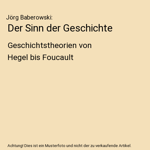 Der Sinn der Geschichte