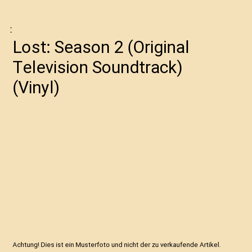 Lost: Season 2 (Original Television Soundtrack) (Vinyl)