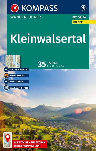 KOMPASS Wanderführer Kleinwalsertal, 35 Touren mit Extra-Tourenkarte